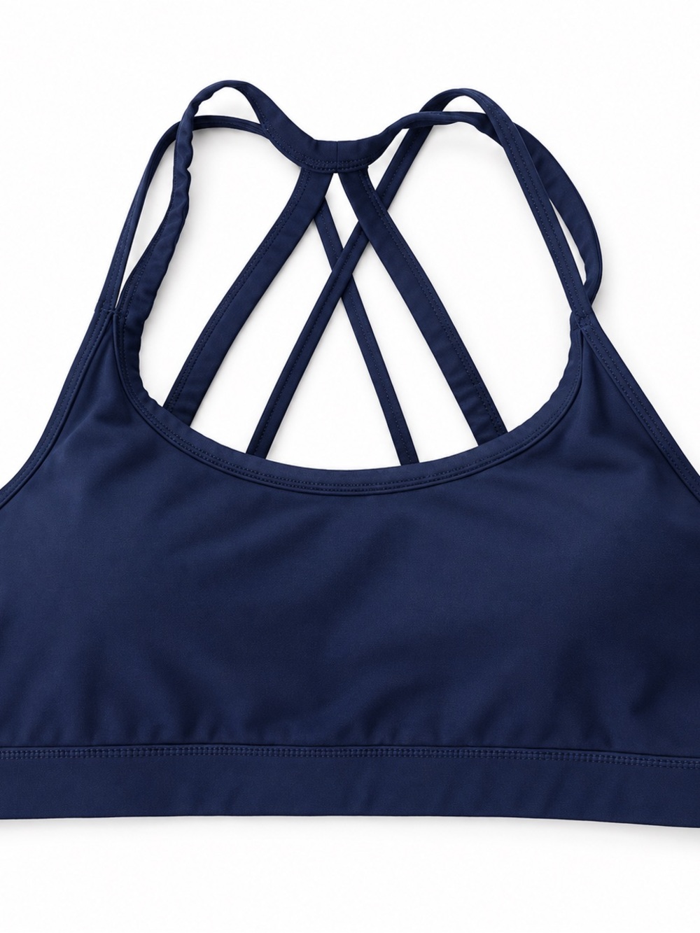 GAIAM Navy Crisscross Strappy Sports Bra